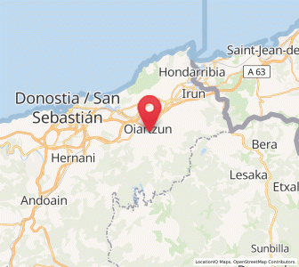 Map of Altzibar, Basque Country