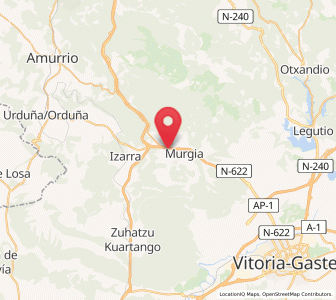 Map of Ametzaga, Basque Country