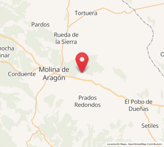 Map of Anchuela del Pedregal, Castille-La Mancha