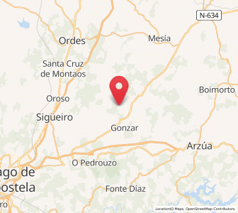 Map of Ángeles, Galicia
