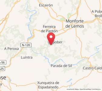 Map of Anlló, Galicia
