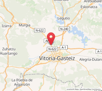 Map of Arangiz, Basque Country