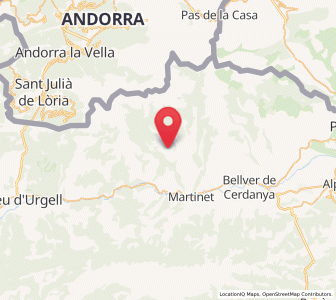 Map of Arànser, Catalonia