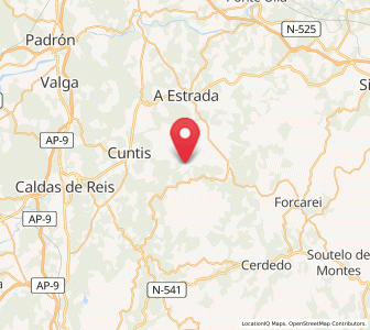 Map of Arca, Galicia