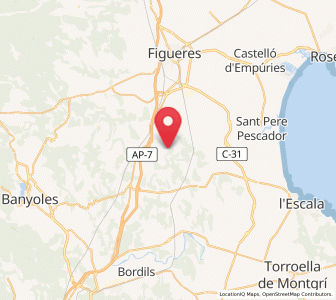 Map of Arenys d'Empordà, Catalonia