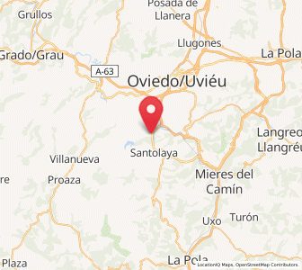 Map of Argamé, Asturias