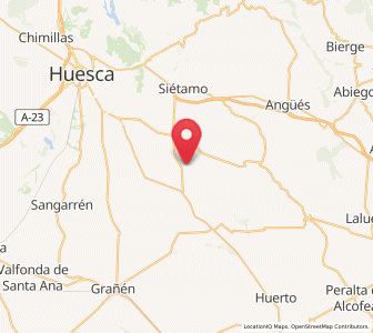 Map of Argavieso, Aragon