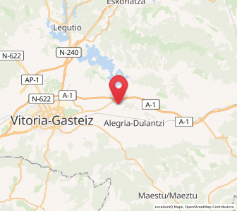 Map of Argomaniz, Basque Country