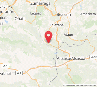 Map of Aritzalde, Basque Country