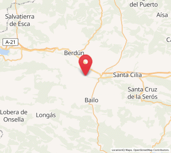 Map of Arrés, Aragon