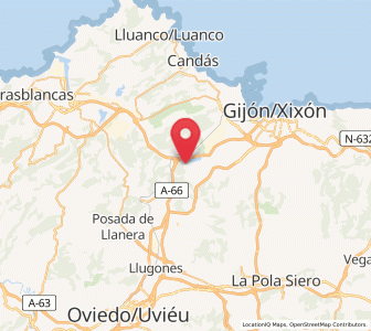 Map of Arroyo, Asturias