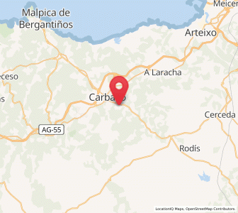 Map of Artes, Galicia