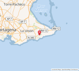 Map of Atamaría, Murcia