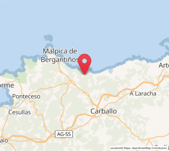 Map of Aviñó, Galicia