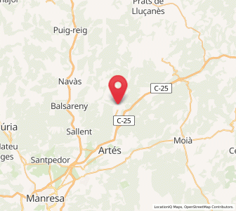 Map of Avinyó, Catalonia