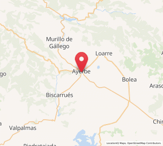 Map of Ayerbe, Aragon