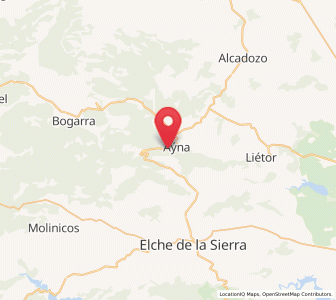 Map of Ayna, Castille-La Mancha