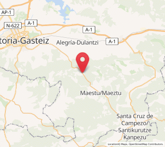 Map of Azazeta, Basque Country