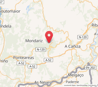 Map of Baldomar, Galicia