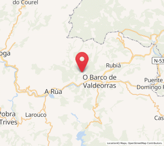 Map of Baleres, Galicia