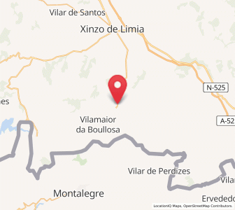Map of Baltar, Galicia