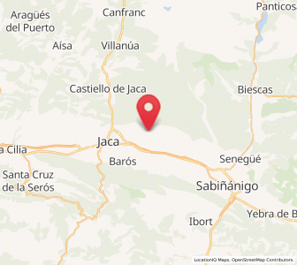 Map of Baraguás, Aragon