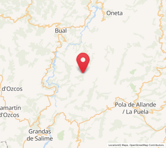 Map of Barandón, Asturias