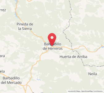 Map of Barbadillo de Herreros, Castille and León
