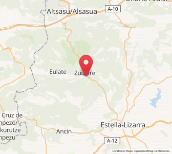 Map of Baríndano, Navarre