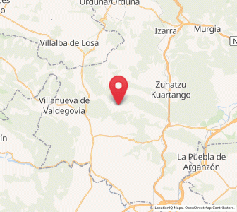 Map of Barrón, Basque Country
