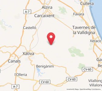 Map of Barxeta, Valencia