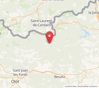 Map of Bassegoda, Catalonia