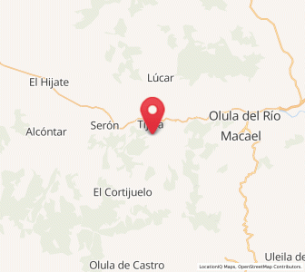 Map of Bayarque, Andalusia