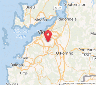 Map of Beade, Galicia