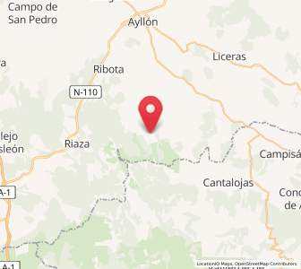 Map of Becerril, Castille and León