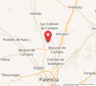 Map of Becerrilejos, Castille and León