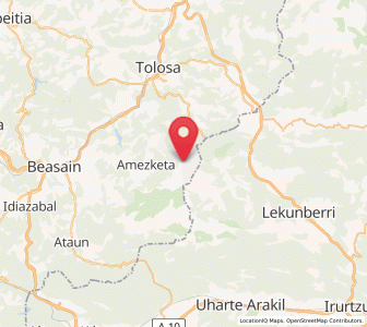 Map of Bedaio, Basque Country