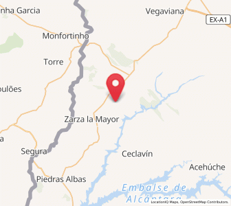 Map of Benavente, Extremadura