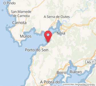 Map of Beneso, Galicia