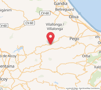 Map of Benissivà, Valencia