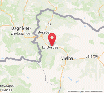Map of Benos, Catalonia