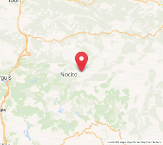 Map of Bentué de Nocito, Aragon