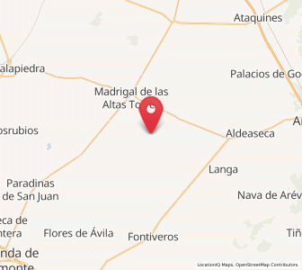 Map of Bercial de Zapardiel, Castille and León
