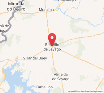 Map of Bermillo de Sayago, Castille and León
