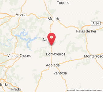 Map of Berredo, Galicia