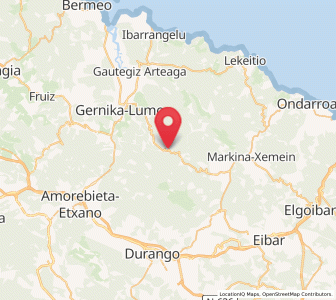Map of Berreño, Basque Country