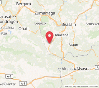 Map of Beruntza, Basque Country