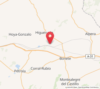 Map of Bete, Castille-La Mancha