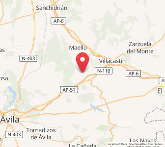 Map of Blascoeles, Castille and León