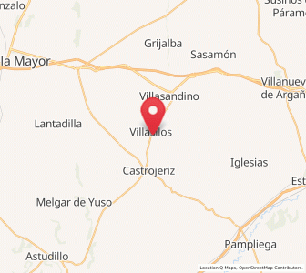Map of bodegas Caravacas, Castille and León